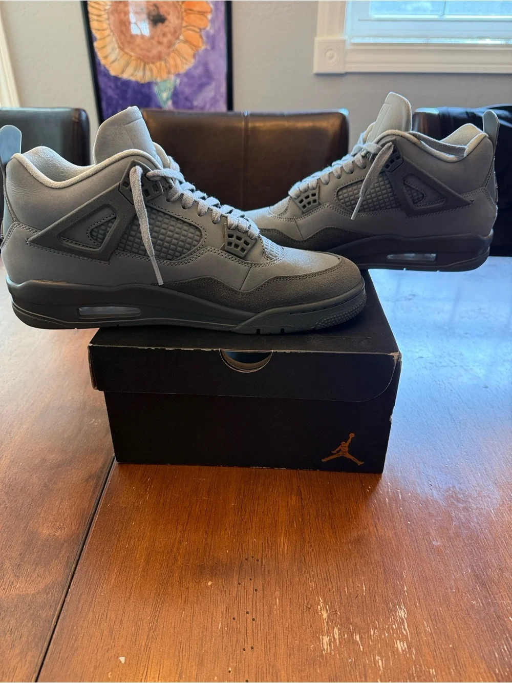 Jordan Retro High-Top Sneakers in Grey